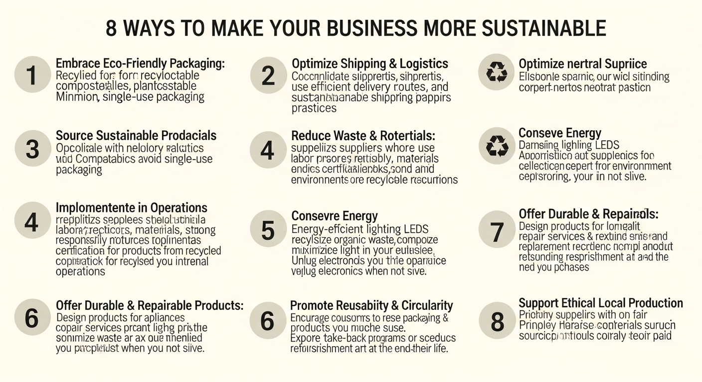 8 Ways To Make Your Business More Sustainable