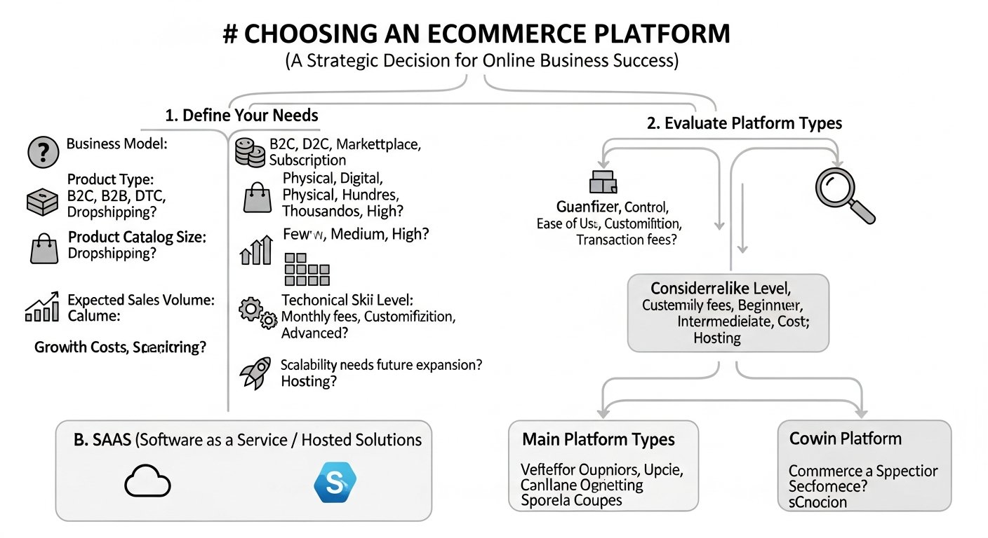 choosing an ecommerce platform - featured illustration