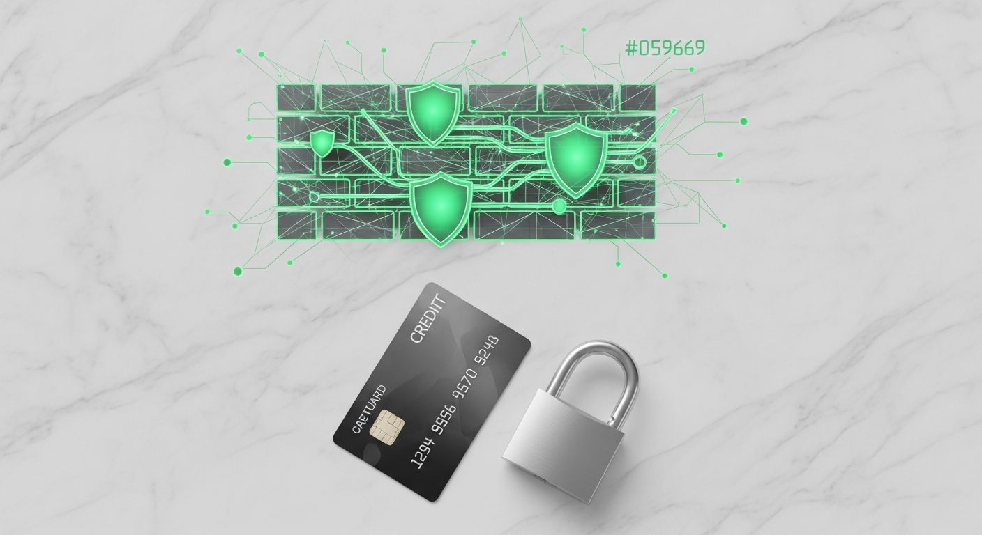 Diagram illustrating e-commerce firewall protection and cybersecurity layers