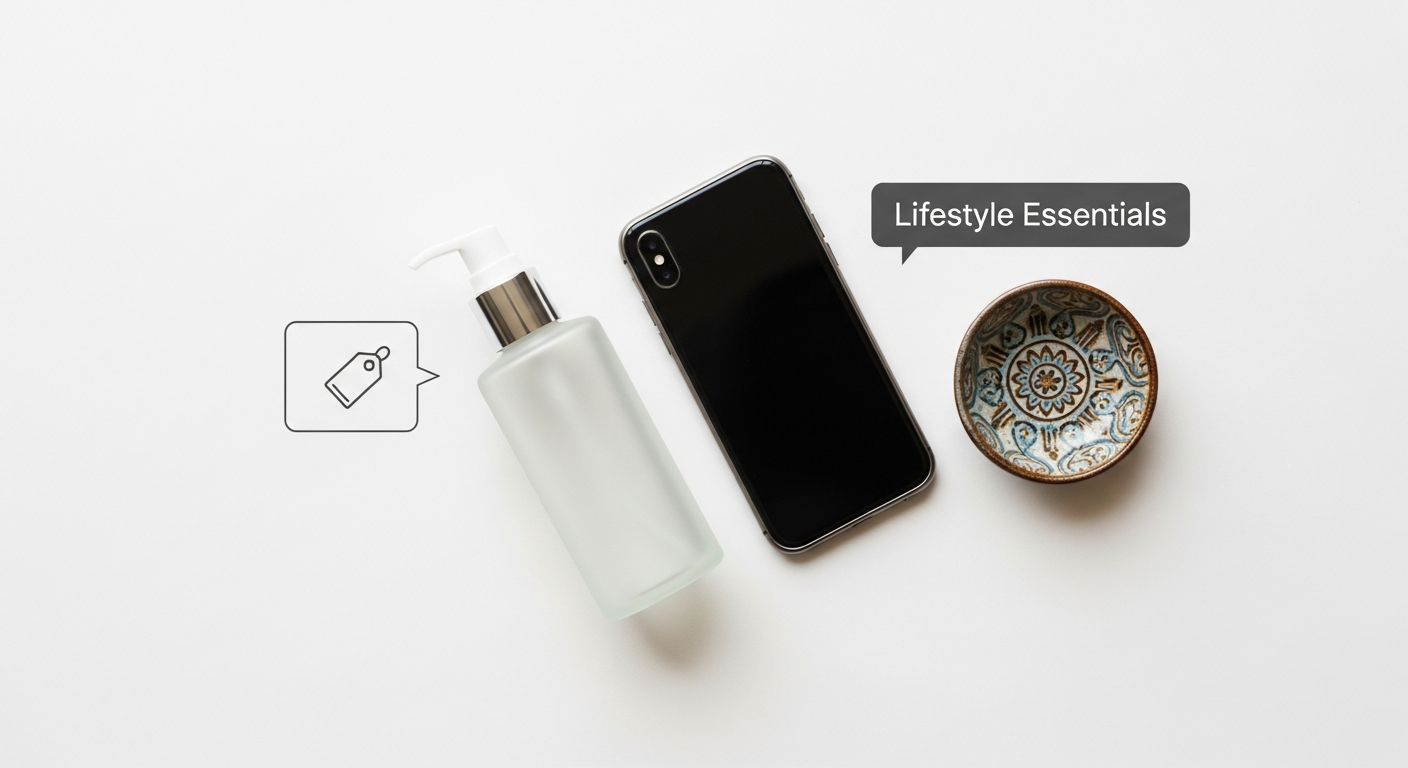 Diagram illustrating logical product categorization hierarchy for e-commerce merchandising