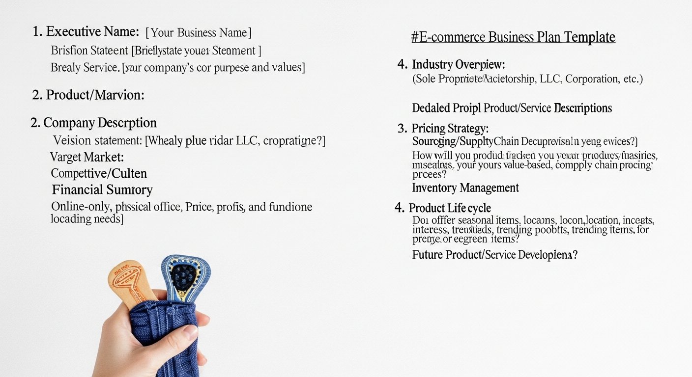 ecommerce business plan template - featured illustration