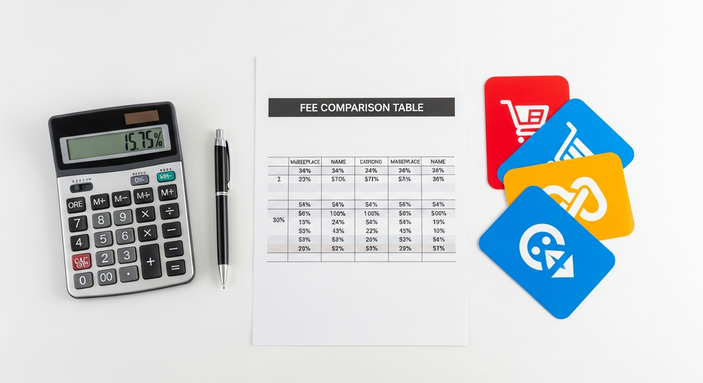 ecommerce marketplace fees comparison 2026
