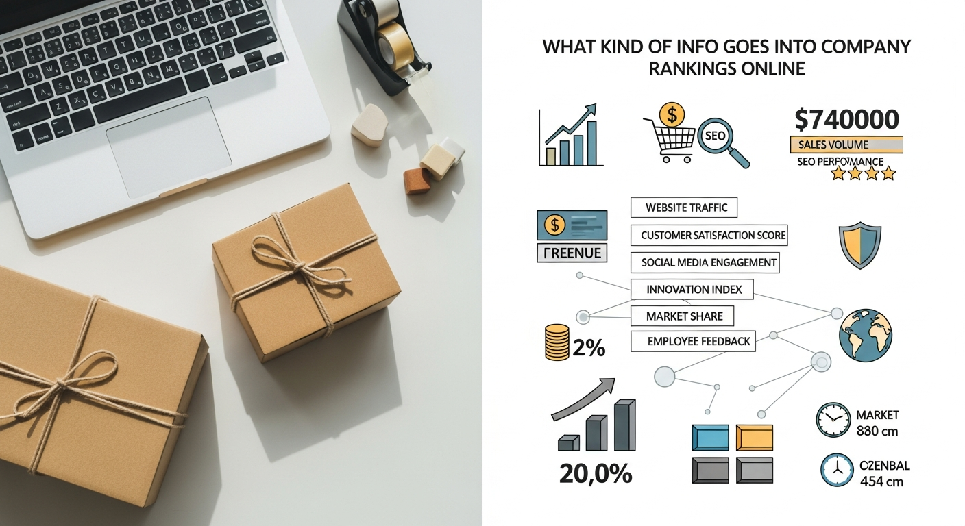 What kind of info goes into company rankings online