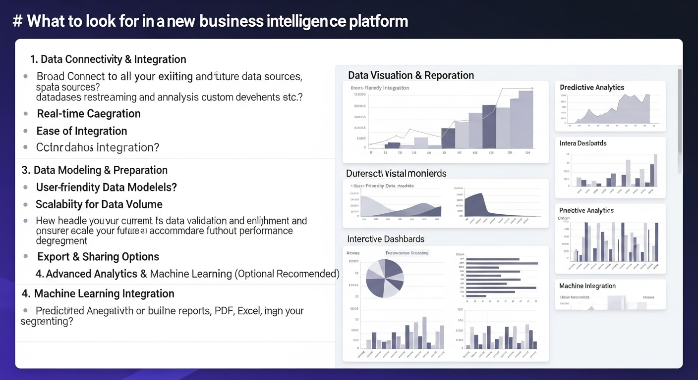 What to look for in a new business intelligence platform