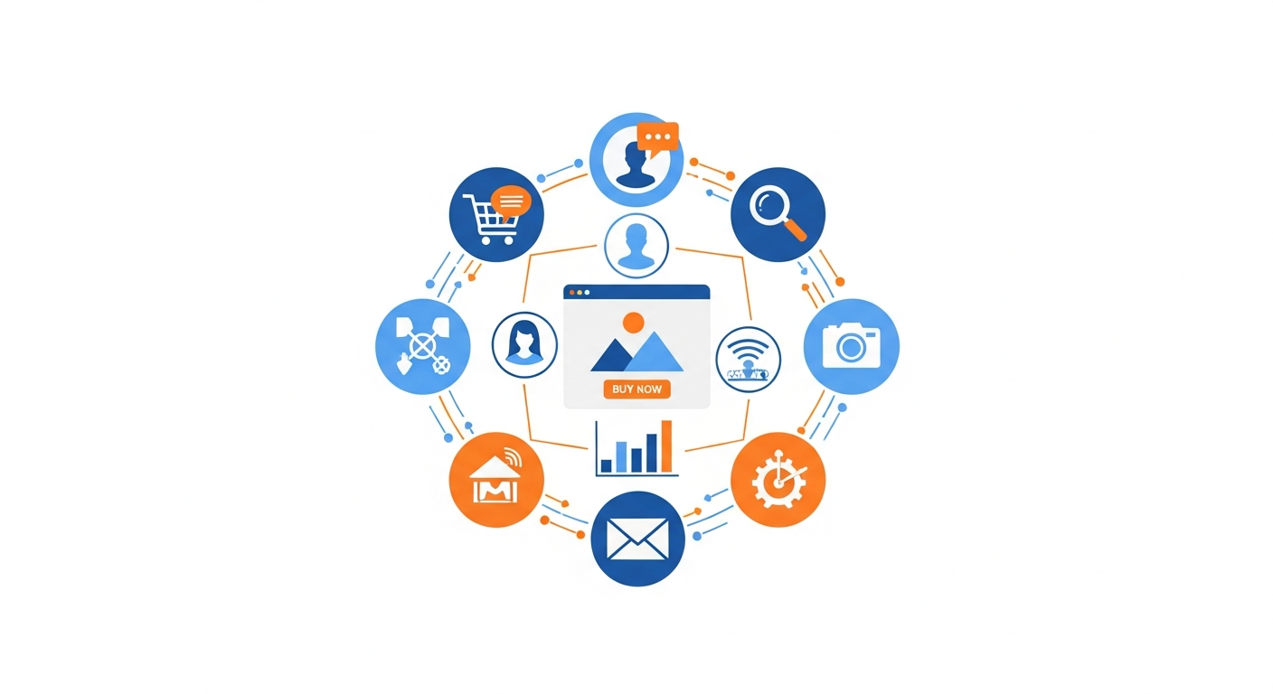 Best social media platforms for e-commerce illustration