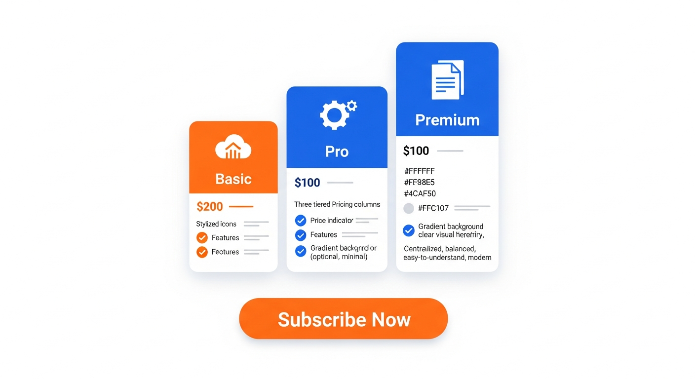 Create subscription model for digital products illustration