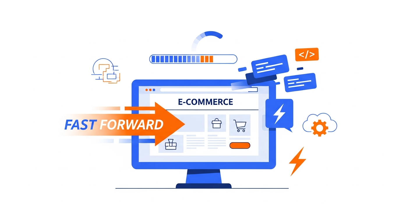 Improve e-commerce website loading speed illustration