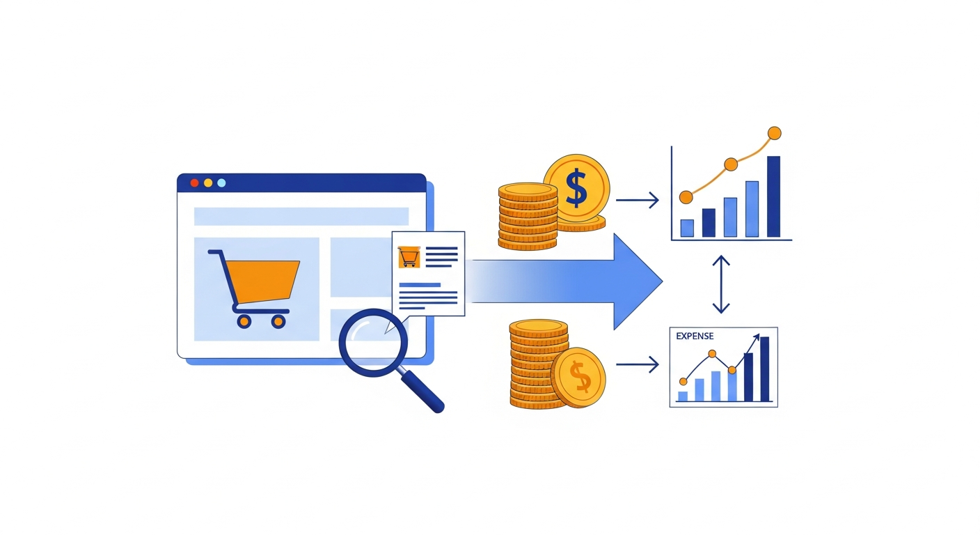 Manage cash flow for e-commerce brands illustration