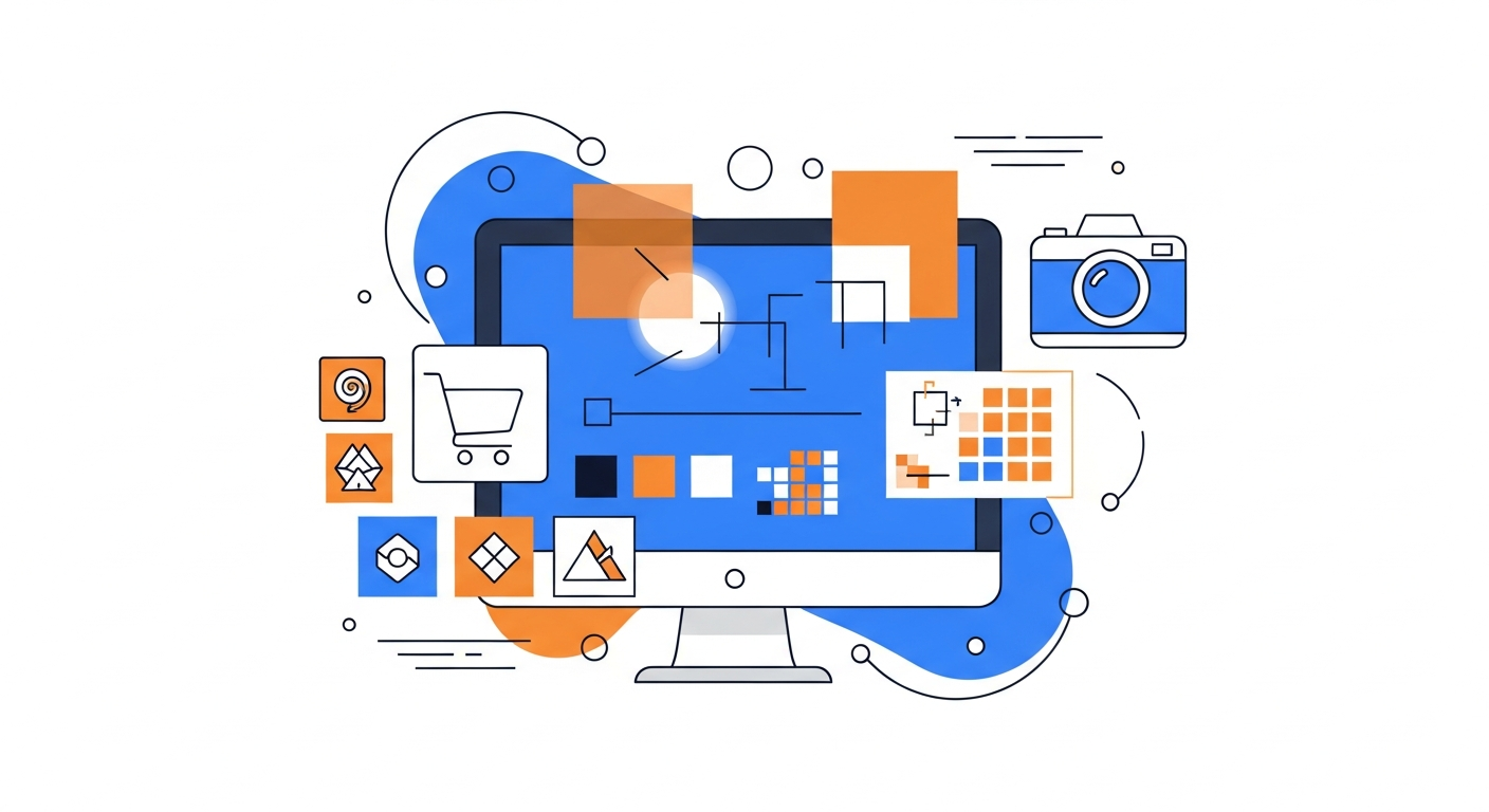 Sell Lightroom presets and photography assets illustration