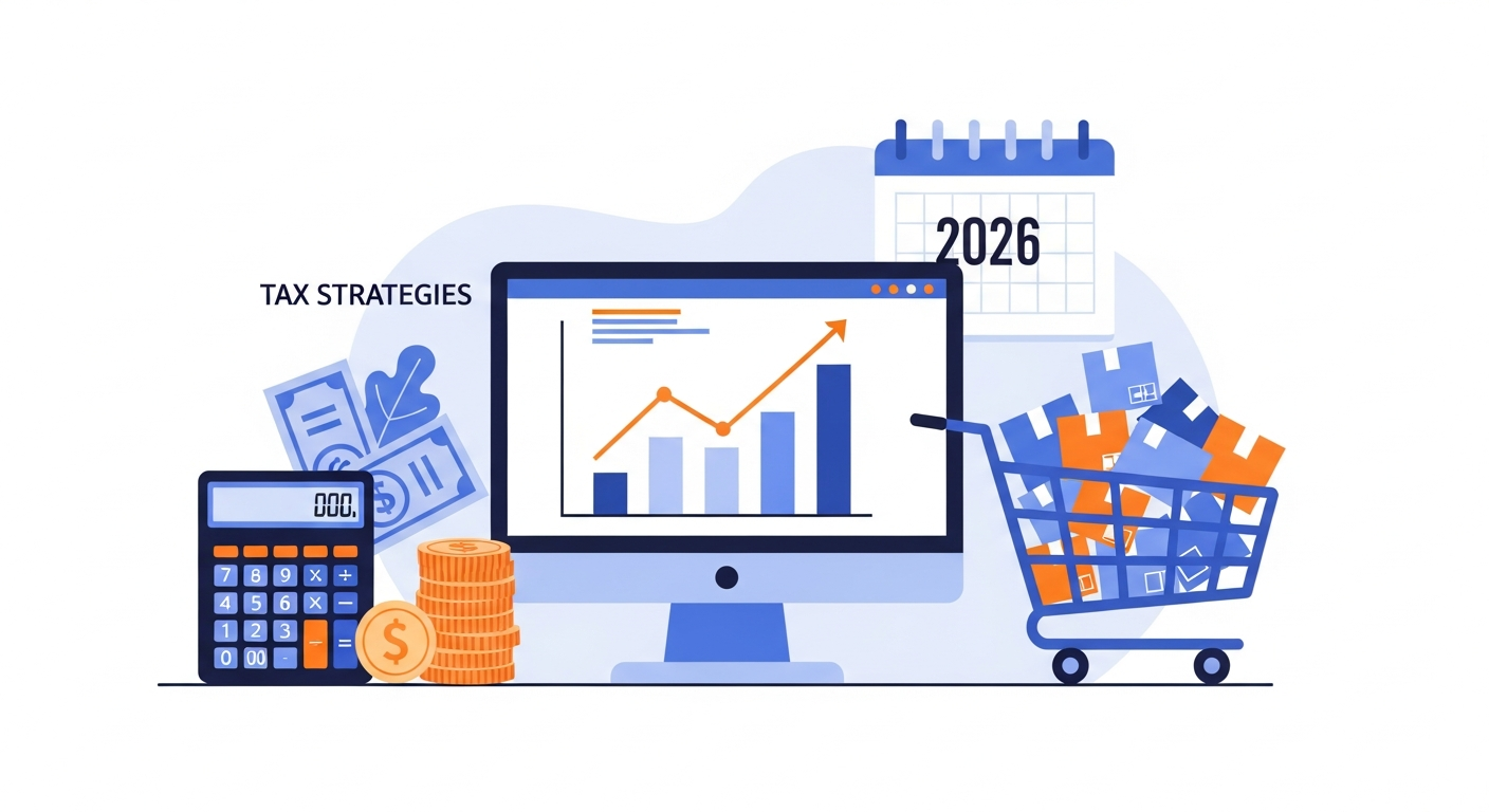 Tax strategies for online business owners 2026 illustration