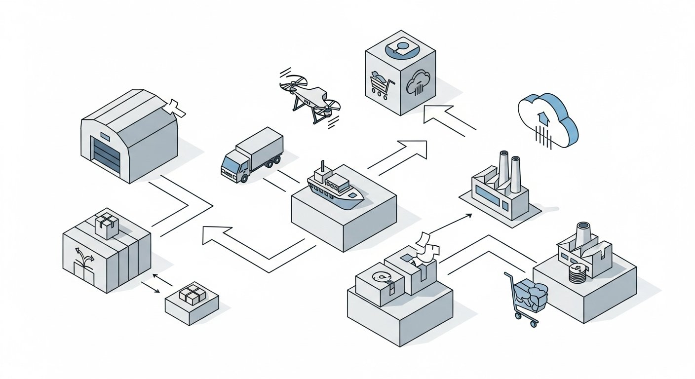 ecommerce supply chain - infographic 4 illustration