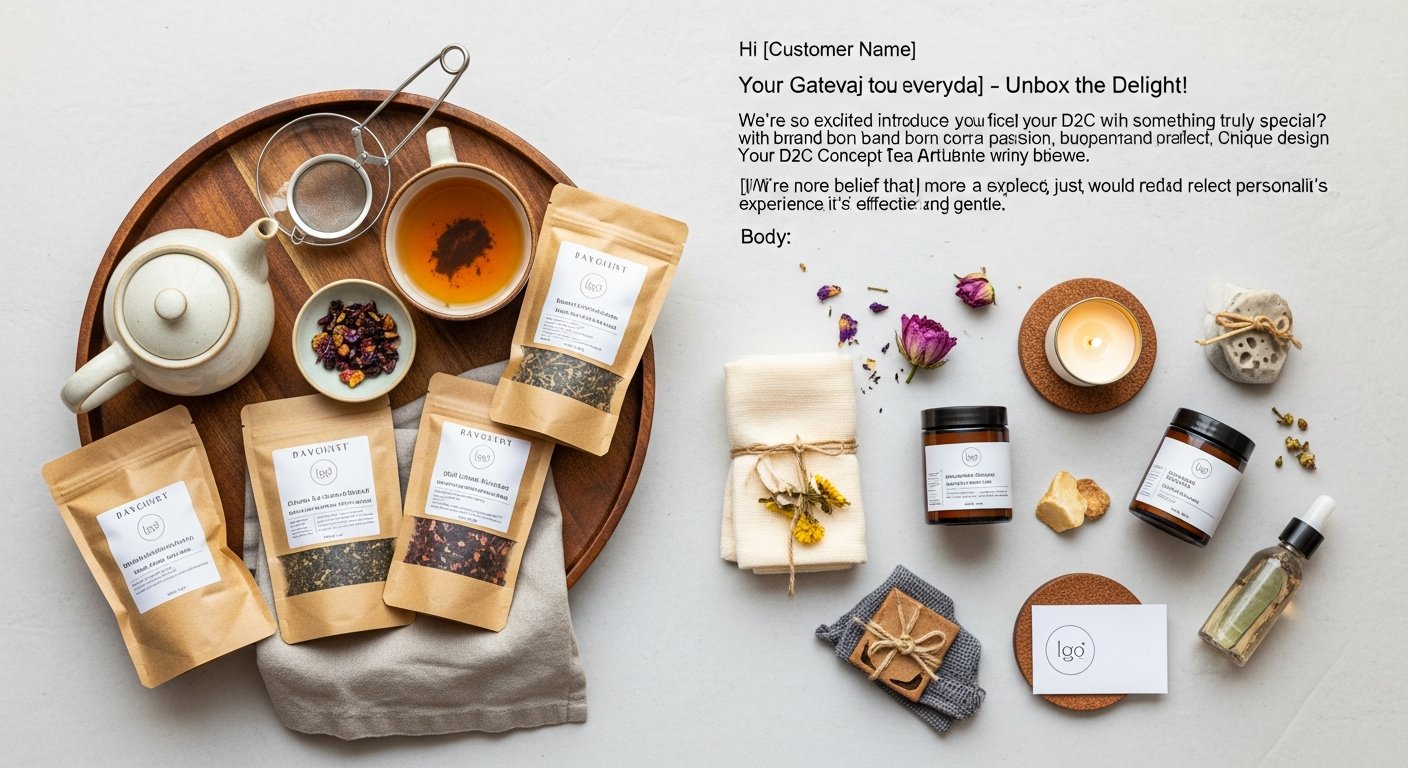 Featured illustration of D2C email marketing strategy for e-commerce, online business, and digital marketing