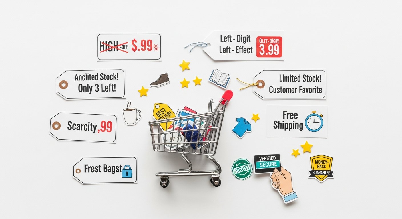 Illustration of psychology of persuasion applied to e-commerce strategy and digital marketing